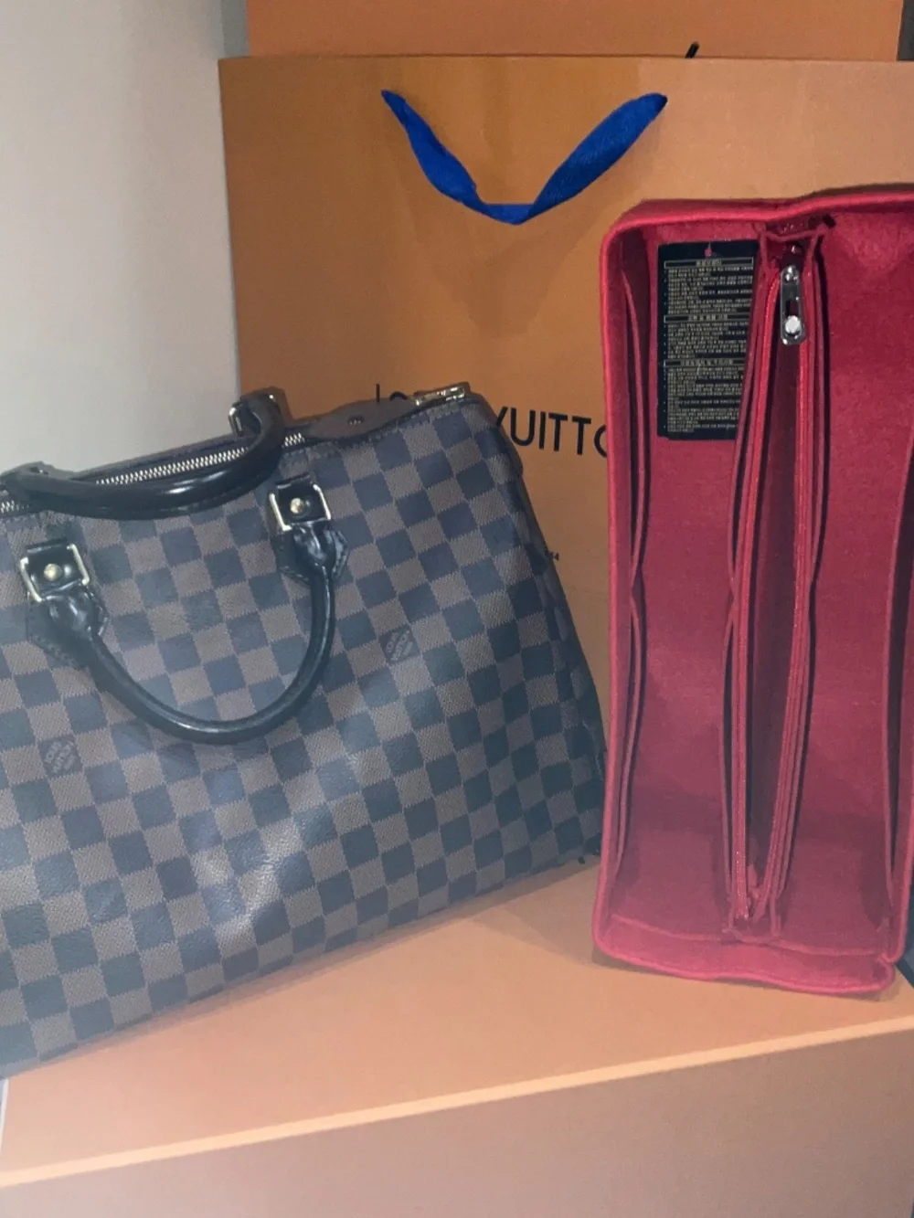 Louis Vuitton Damier Ebene Speedy 35 Authentic